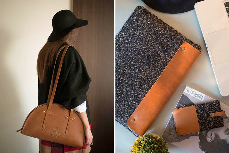 Brown,Leather,Bag,Tan,Handbag,Fashion accessory,Design,Headgear,Satchel,Hat