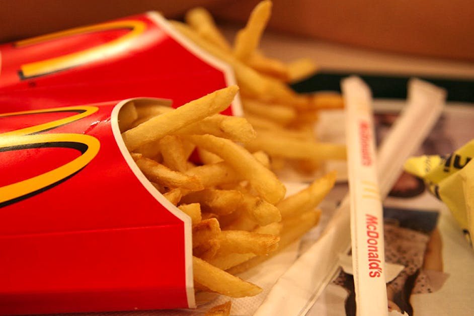 Regular fries, peri-peri spice mix, and paper bag to mix it in - Picture of  McDonald's, Muzaffarnagar - Tripadvisor