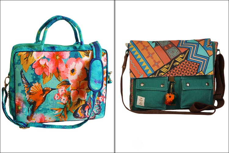 Bag,Handbag,Shoulder bag,Hand luggage,Orange,Fashion accessory,Turquoise,Material property,Luggage and bags,Diaper bag