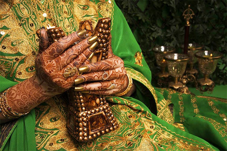 Mehndi,Pattern,Sari,Design,Hand,Tradition,Henna,Gold,Metal