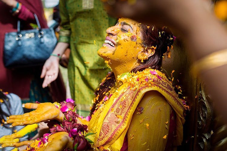 Yellow,Tradition,Ritual,Carnival,Festival,Temple,Statue,Event,Hindu temple,Smile