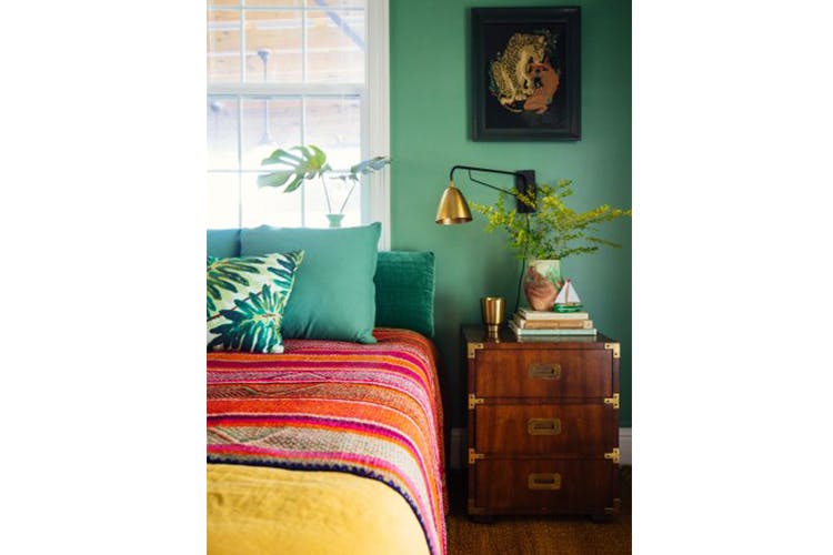 Furniture,Green,Room,Turquoise,Yellow,Property,Interior design,Teal,Wall,Cushion