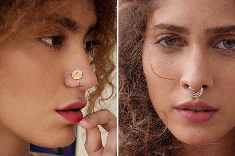 2pcs/set Gold Plated Fake Nose Ring Clip On Nose Ring Faux Nose Ring Fake  Piercings Simple Nose Ring Unisex Jewelry | Walmart Canada