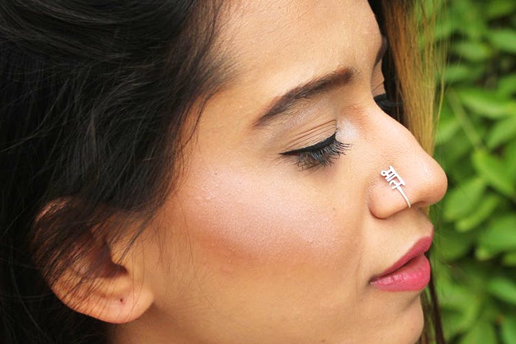 Kayaa Fashion Traditional Ethnic Bridal Nose Ring Nath Without Piercing  With Pearl Chain Encased With Pearl Stone For Women and Girls | GERMA BAZAR  L.L.P