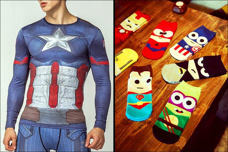 Clothing,T-shirt,Superhero,Captain america,Sleeve,Fictional character,Cool,Hero,Fashion,Outerwear
