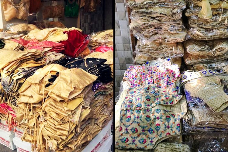 Textile,Dress,Bazaar,Silk,Selling,Market