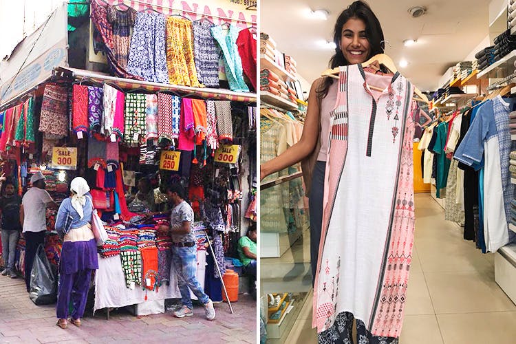 SABHYATA Womens Kurta Indian Kurtis for Women Cotton Casual Tunic Top Long  Dress Small BlackMaroon S38  Amazonin कपड और एकससरज