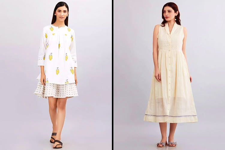 Get Classic Navy Full Sleeves Velvet Dress at ₹ 2790 | LBB Shop