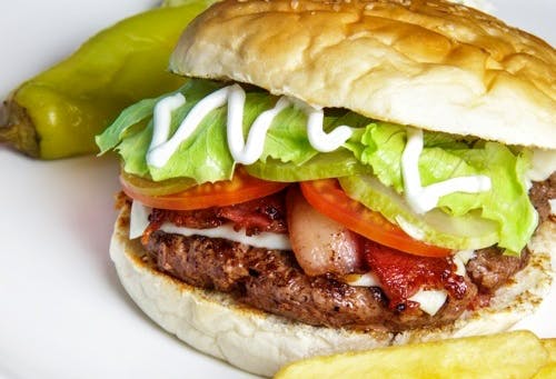Dish,Food,Cuisine,Hamburger,Fast food,Ingredient,Buffalo burger,Veggie burger,Junk food,Burger king premium burgers