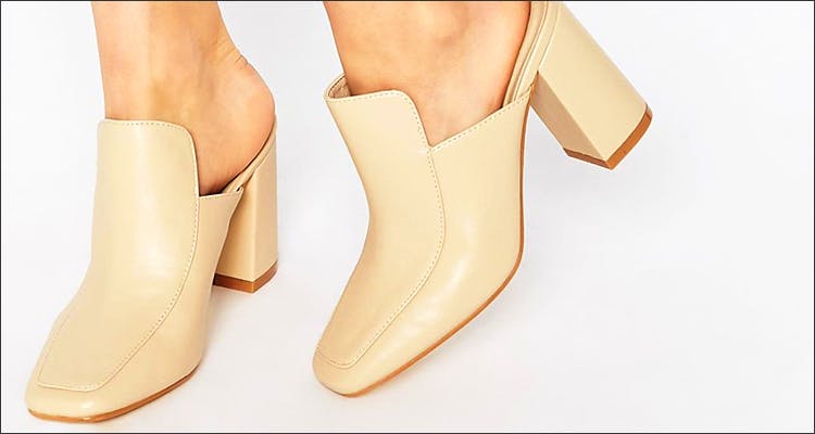 Mules Sandals Shoes Ladies Mid Heel Block Open Toe Womens Slip On Summer  Sizes | eBay
