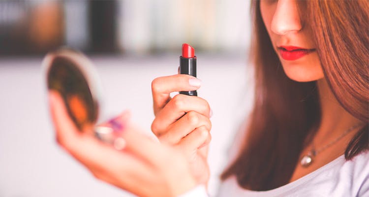 Lip,Hair,Face,Skin,Red,Eyebrow,Beauty,Lipstick,Nail,Nose