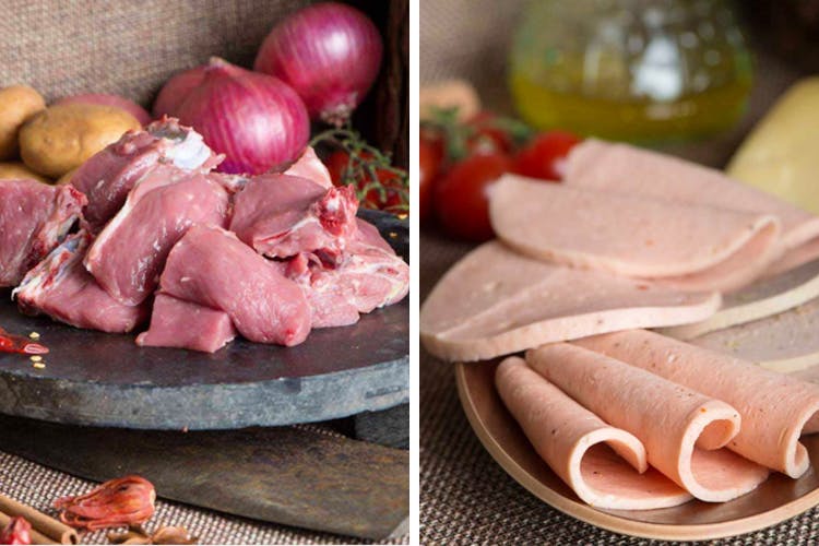 Dish,Food,Cuisine,Ingredient,Meat,Mortadella,Animal fat,Produce,Charcuterie,Veal
