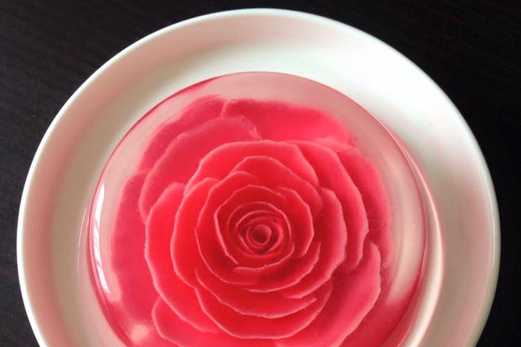 Pink,Rose,Petal,Plate,Dishware,Flower,Garden roses,Plant,Rose family,Tableware