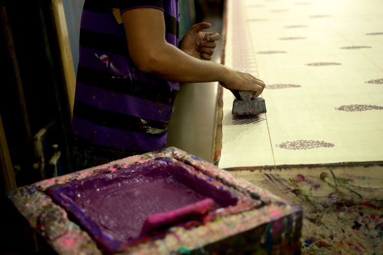 Purple,Pink,Hand,Art,Screen-printing,Flesh,Printmaking
