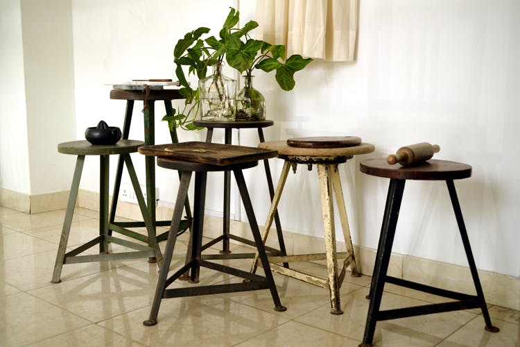 Furniture,Table,Bar stool,Stool,Iron,Room,Chair,Houseplant,Interior design,Plant