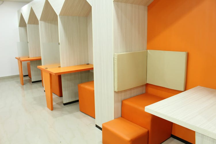 Orange,Furniture,Room,Interior design,Table,Architecture,Building,Floor,Shelf,House