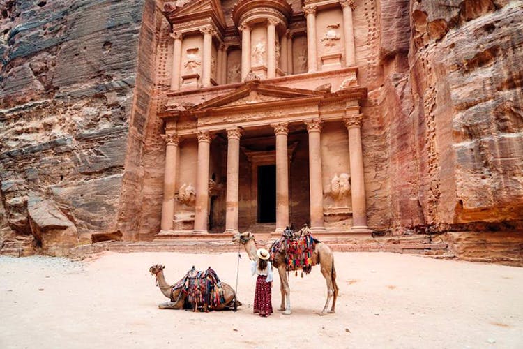 Camel,Ancient history,Arabian camel,Camelid,Historic site,Working animal,Ruins,Building,History,Tourism