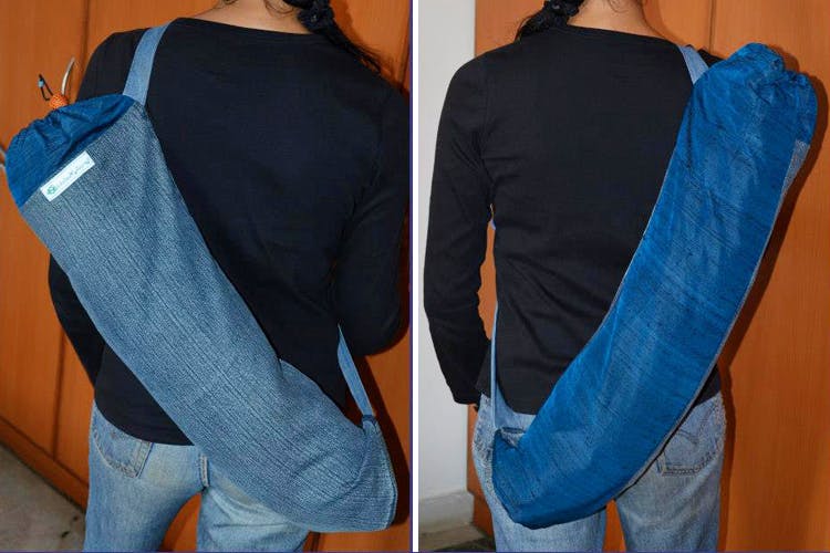 Stitched2save9's Upcycled Yoga Mat Bags Start At Just INR 200 And They Are Eco Friendly