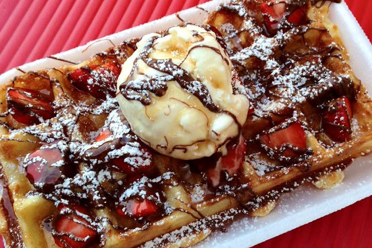 Dish,Food,Cuisine,Belgian waffle,Ingredient,Breakfast,Meal,Waffle,Produce,Dessert