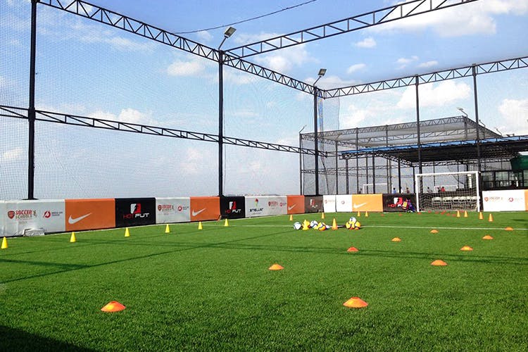 Sport venue,Grass,Player,Goal,Football,Stadium,Team sport,Soccer,Artificial turf,Net