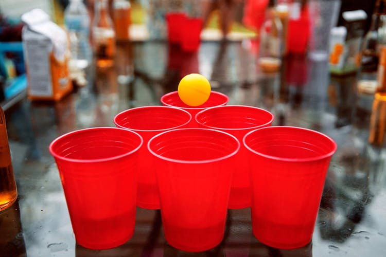 Beer pong,Drink,Drinking game,Party supply,Non-alcoholic beverage