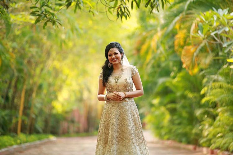 People in nature,Photograph,Green,Dress,Bride,Lady,Yellow,Skin,Beauty,Botany