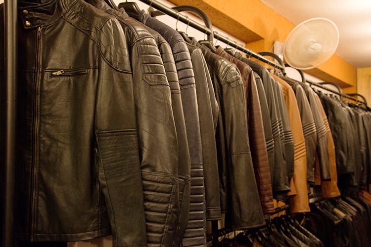 Leather,Leather jacket,Jacket,Textile,Room