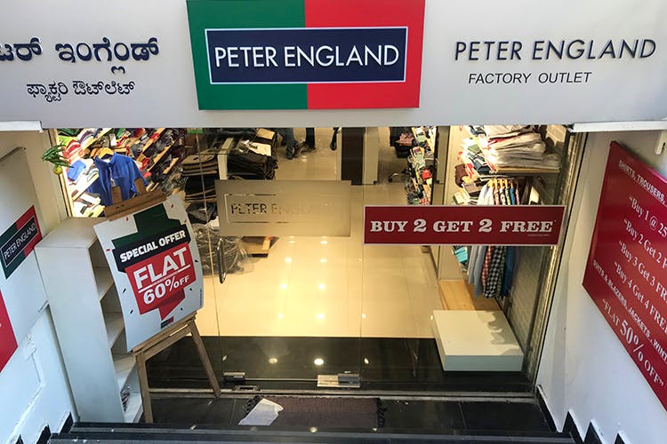 Peter England Factory Outlet Near Majestic Chikpete LBB, Bangalore