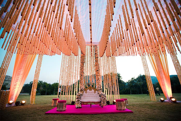 Architecture,Tree,Peach,Building,Chair,Ceremony