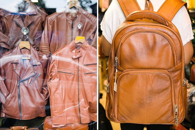 Leather,Clothing,Jacket,Leather jacket,Brown,Backpack,Tan,Outerwear,Fashion,Yellow