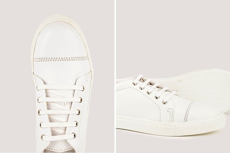 budget white sneakers