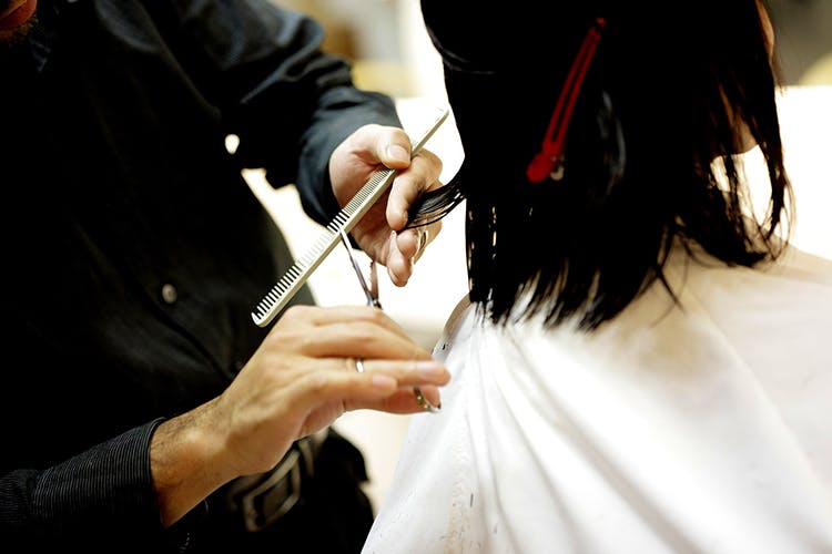 Hand,Makeup artist,Hairdresser,Ceremony,Wedding,Black hair