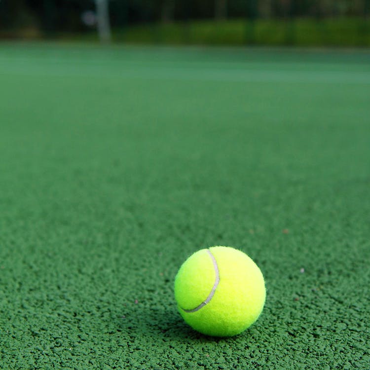Ball,Tennis ball,Green,Soccer ball,Sport venue,Sports equipment,Football,Ball game,Tennis court,Grass