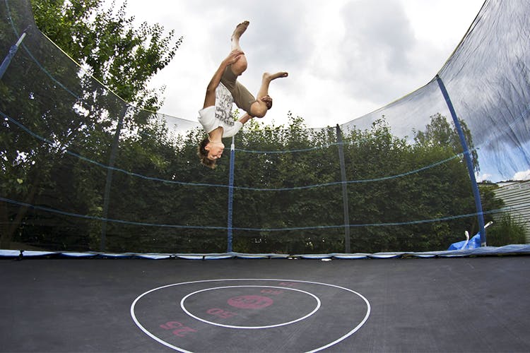Trampoline,Trampolining--Equipment and supplies,Sports,Jumping,Flip (acrobatic),Sports equipment,Individual sports,Trampolining