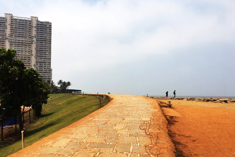 Sky,Sea,Beach,Tree,Walkway,Road,Coast,Shore,Infrastructure,City