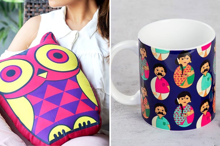 Cartoon,Owl,Drinkware,Pattern,Design,Pattern,Tableware,Textile,Coffee cup,Mug