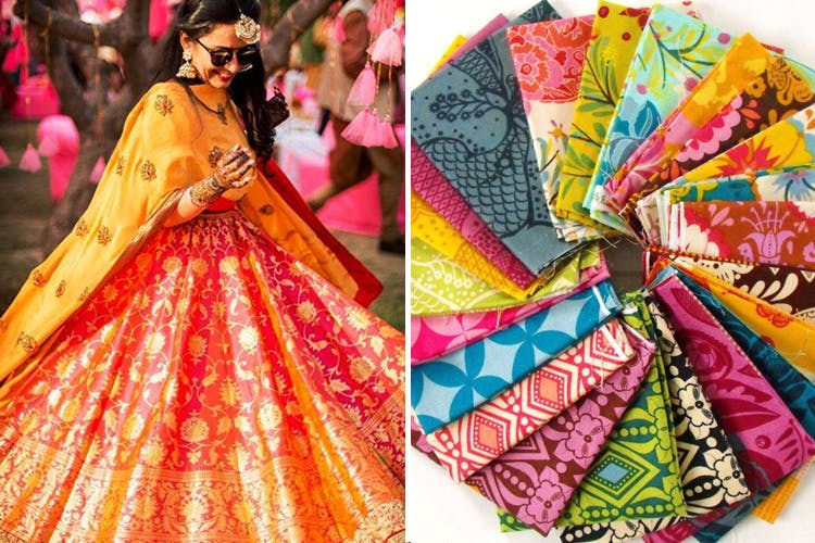 Clothing,Pink,Orange,Yellow,Fashion,Dress,Magenta,Fashion design,Textile,Sari