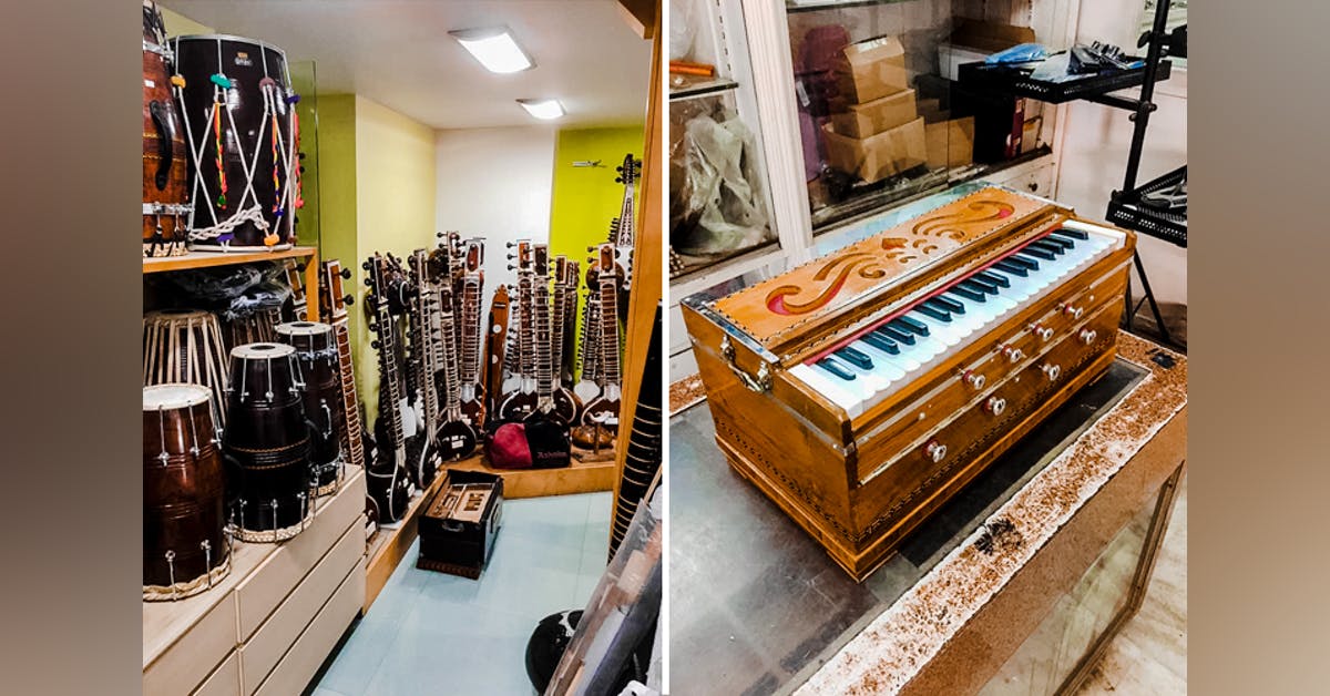 Lane In SoBo Selling Classical Musical Instruments | LBB, Mumbai
