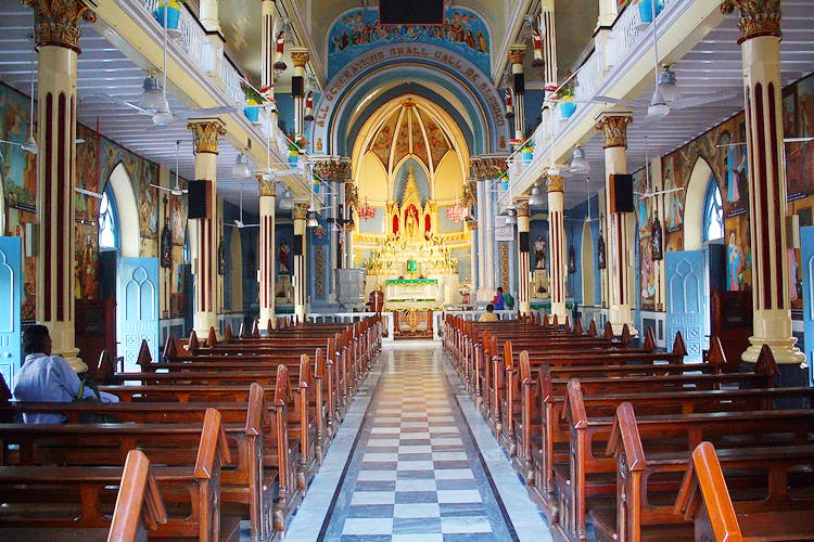 Aisle,Place of worship,Chapel,Building,Church,Altar,Religious institute,Architecture,Shrine,Cathedral