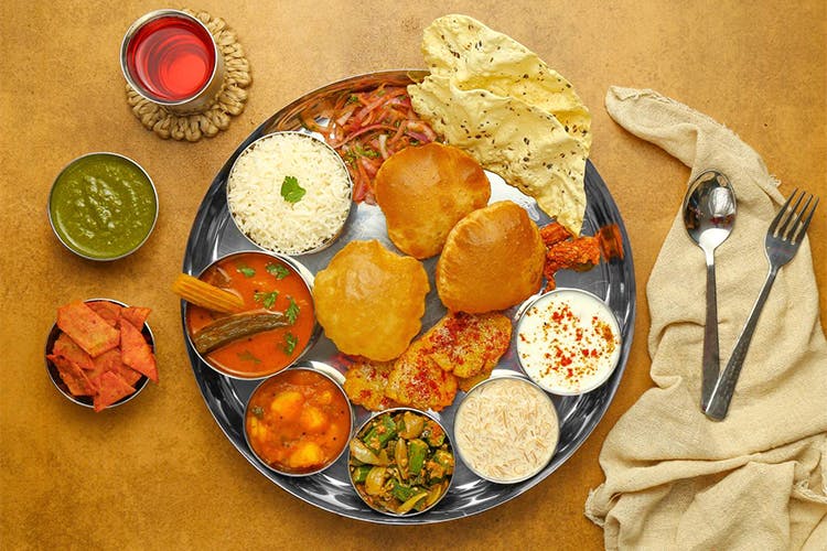 Dish,Food,Cuisine,Meal,Ingredient,Vegetarian food,Indian cuisine,Puri,Platter,Brunch