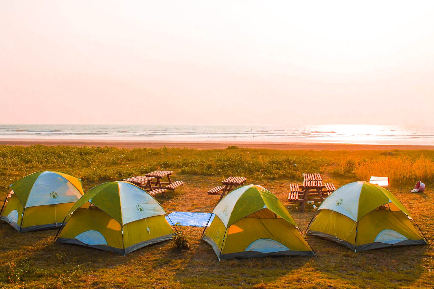 Camping,Tent,Ecoregion,Landscape,Sky,Beach,Sand,Recreation,Coast,Vacation